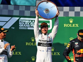2019 Australian GP Bottas celebrates dailycarblog.com