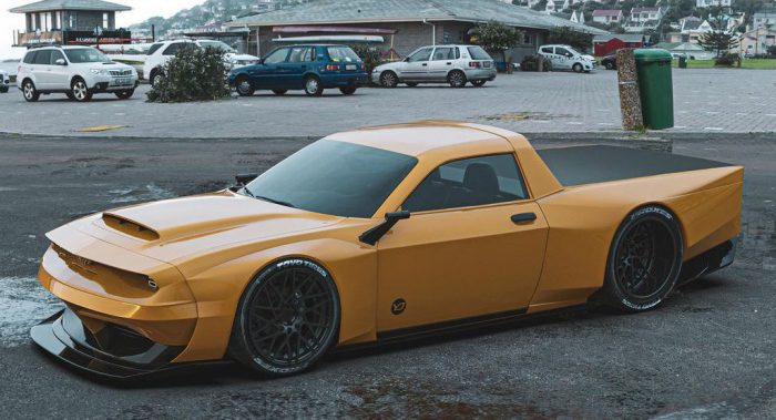 Dodge Challenger SRT Pickup truck concept - Dailycarblog