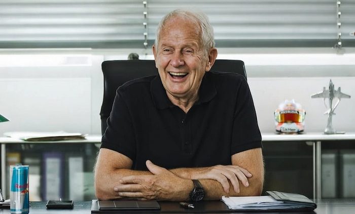 Dr Helmut Marko Laughing