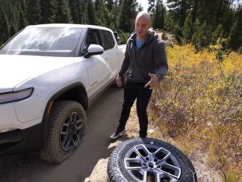 Jerryrigeverything drives a Rivian RT1 - dailycarblog