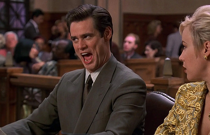 Jim Carey, Liar Liar - Snorking moment