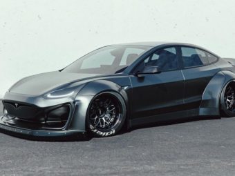 Khyzyl Saleem - Tesla Model 3 Ultra Widebody Kit - Hero