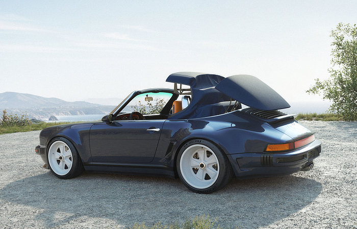 Porsche 911 Carrera Cabriolet by Singer California - Roof Stance