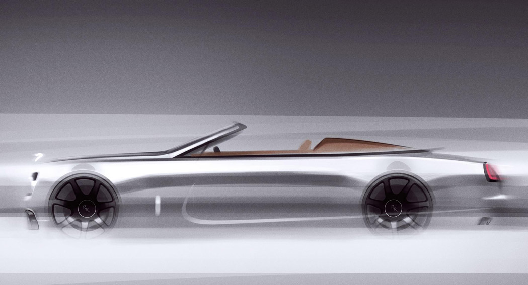 Rolls Royce Dawn Silver Bullet - exterior Sketch - Dailycarblog