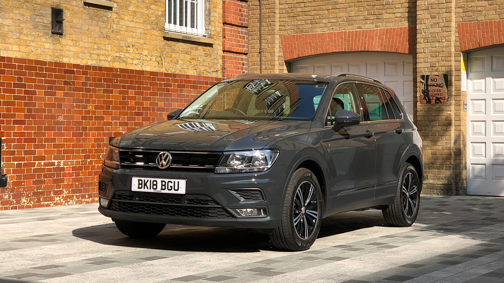 VW Tiguan Review, 2018, front, dailycarblog.com