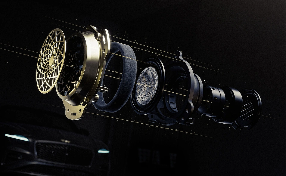 Bentley Naim Audio System - Explosive sound